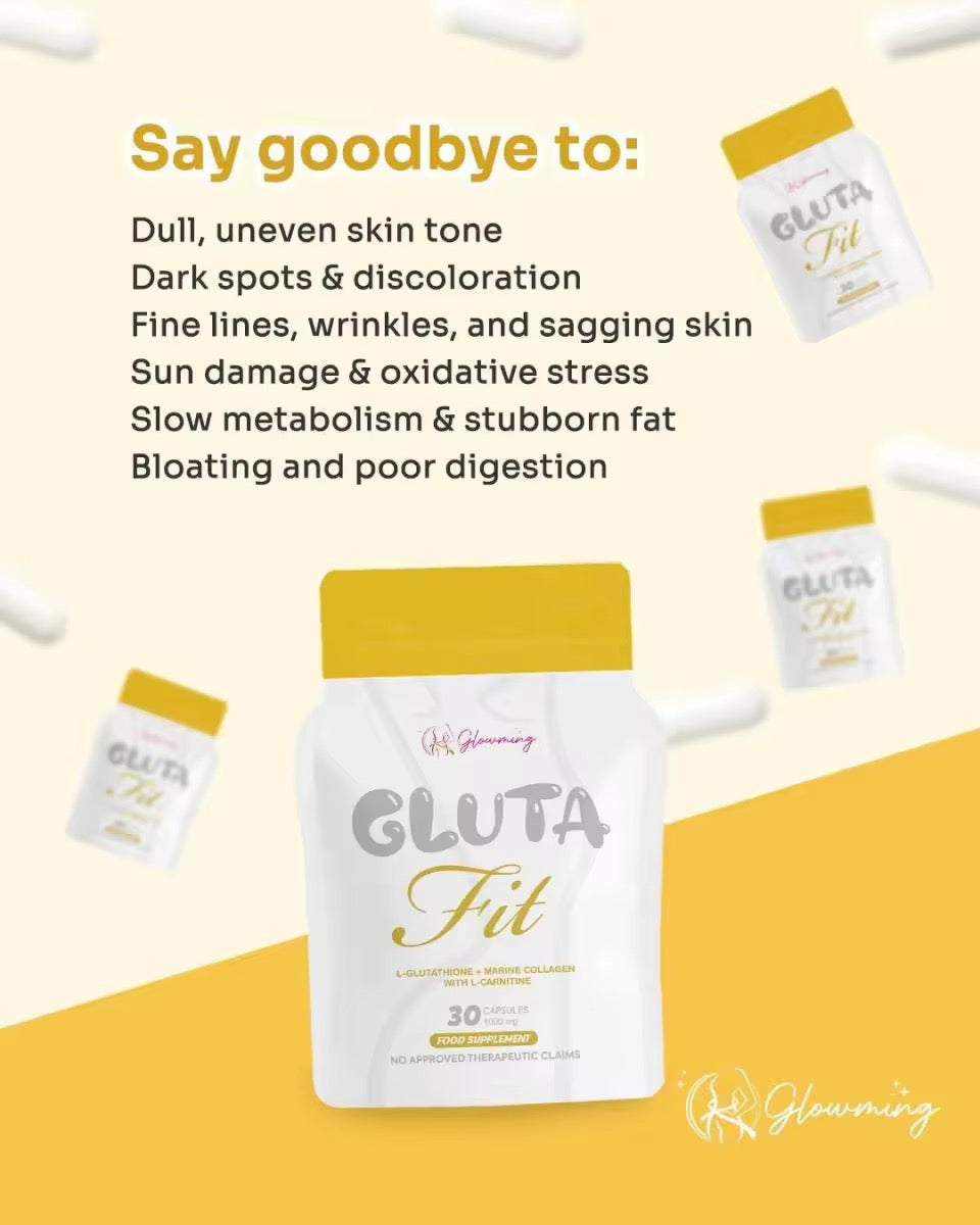 Glowming Gluta Fit Capsules Glutathione Collagen 30caps