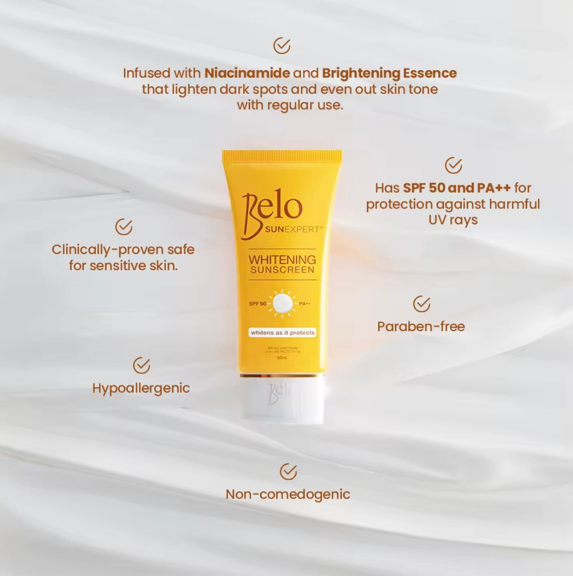 Belo SunExpert Whitening Sunscreen SPF50 50mL