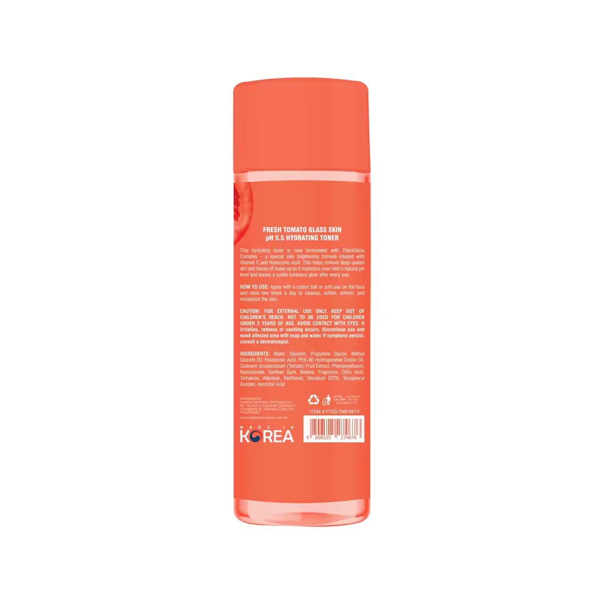 Fresh Skinlab Tomato 3in1 Vit C Brightening Toner 100ml