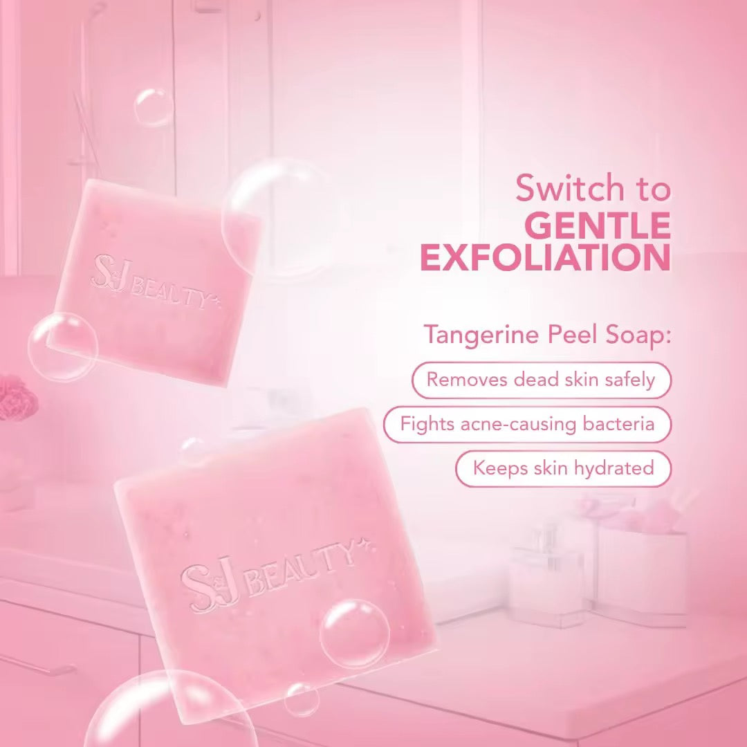 S&J BEAUTY Tangerine Peel Soap Exfoliates 5pcs (70g)