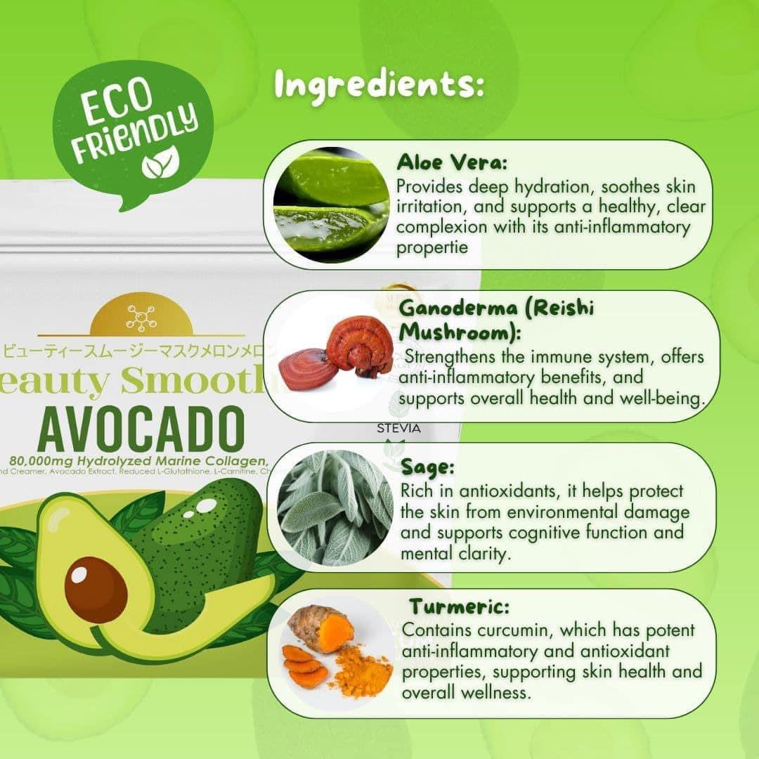 Luxe Slim Beauty Smoothie Avocado (10 sachets)