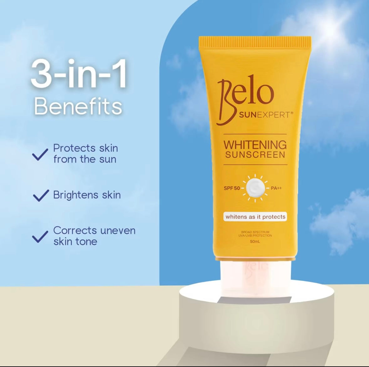 Belo SunExpert Whitening Sunscreen SPF50 50mL