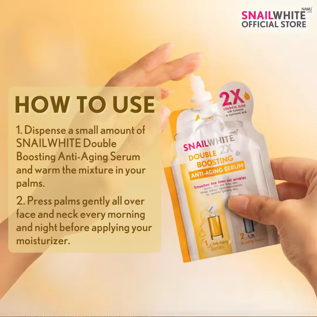 SNAILWHITE Double Boosting Anti-Aging Serum 4ml+4ml