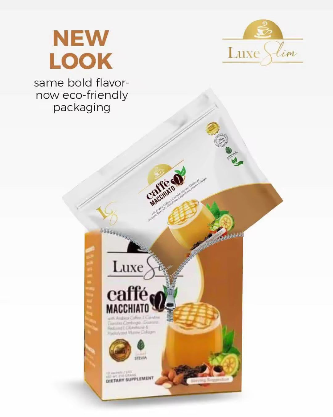Luxe Slim Caffe Macchiato Pouch 10 Sachets
