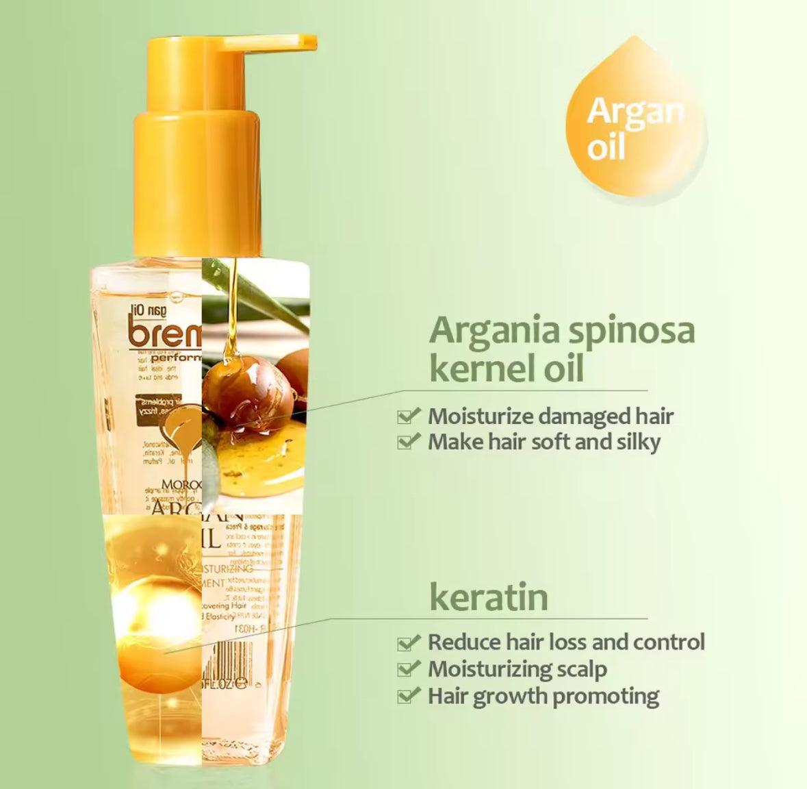 Bremod BR-H031 Morrocan Argan Oil Serum 100ml