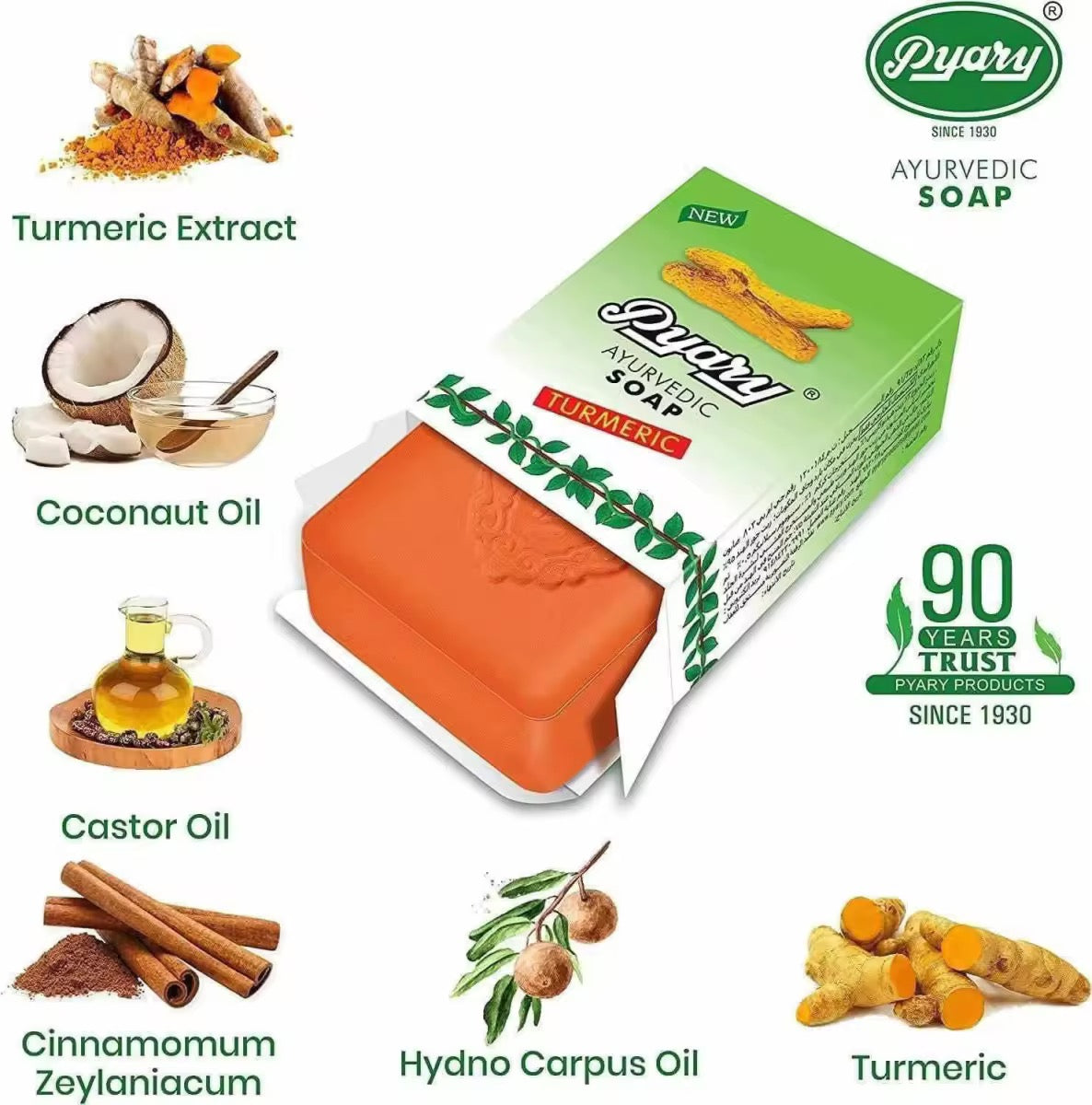 Pyary Turmeric Soap 75grms