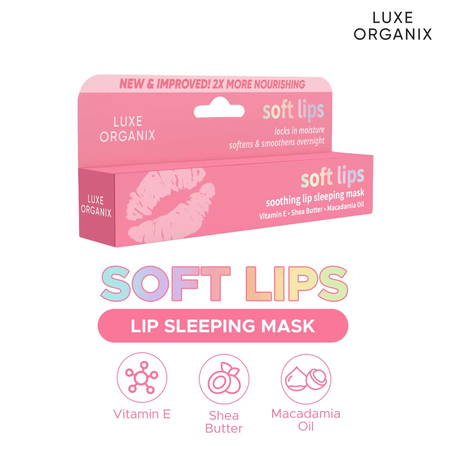 Luxe Organix Soft Lips Lip Sleeping Mask 15g