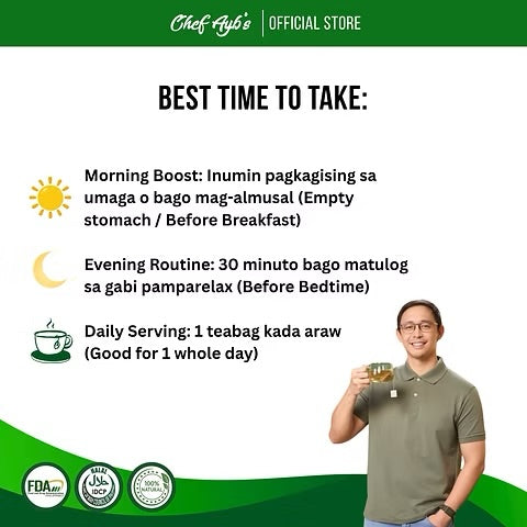 Chef Ayb's Paragis with Moringa and Guyabano Tea - 20 Tea Bags