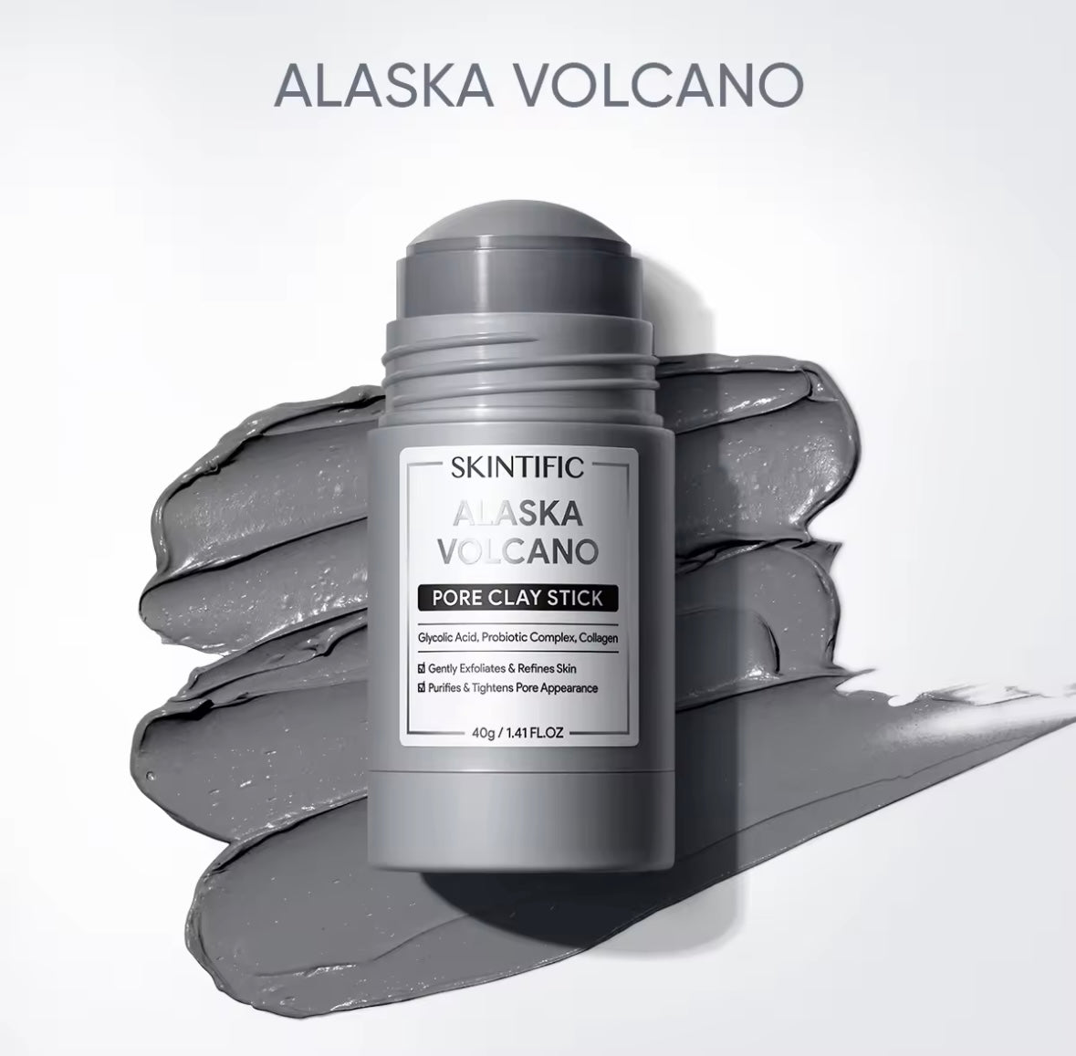 SKINTIFIC Alaska Volcano Pore Clay Stick