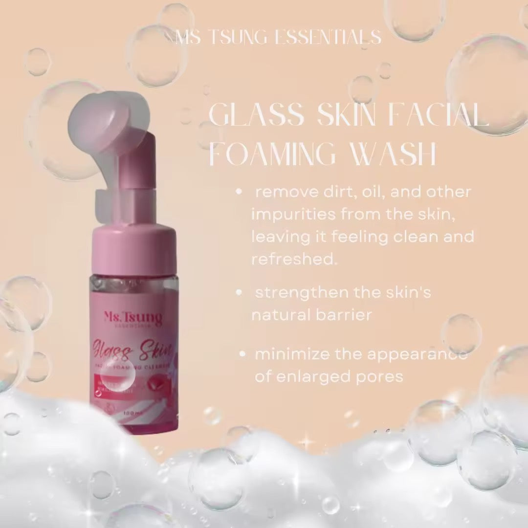 Ms Tsung Glass Skin Facial Foaming Cleanser infused with Niacinamide 100ml