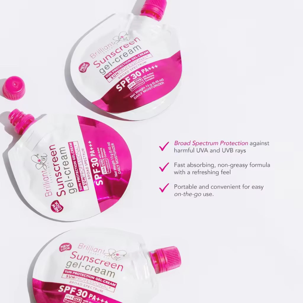 Brilliant Sunscreen Gel Cream SPF30 mini sachet