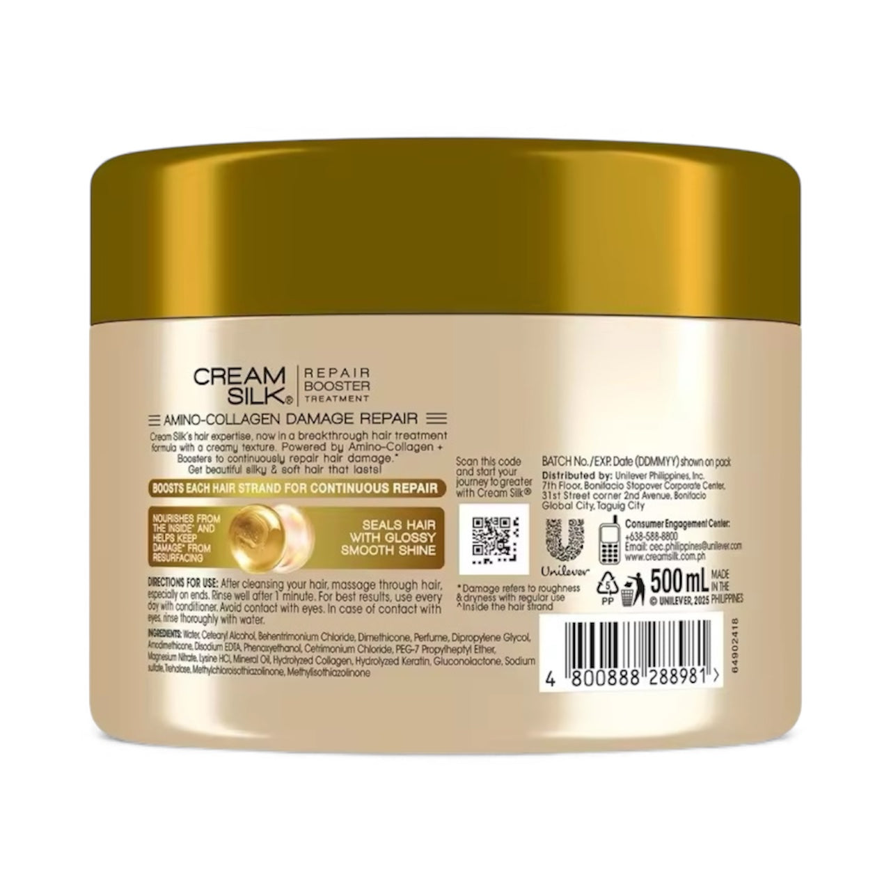 Cream Silk Amino Damage Repair Treatment 500ml