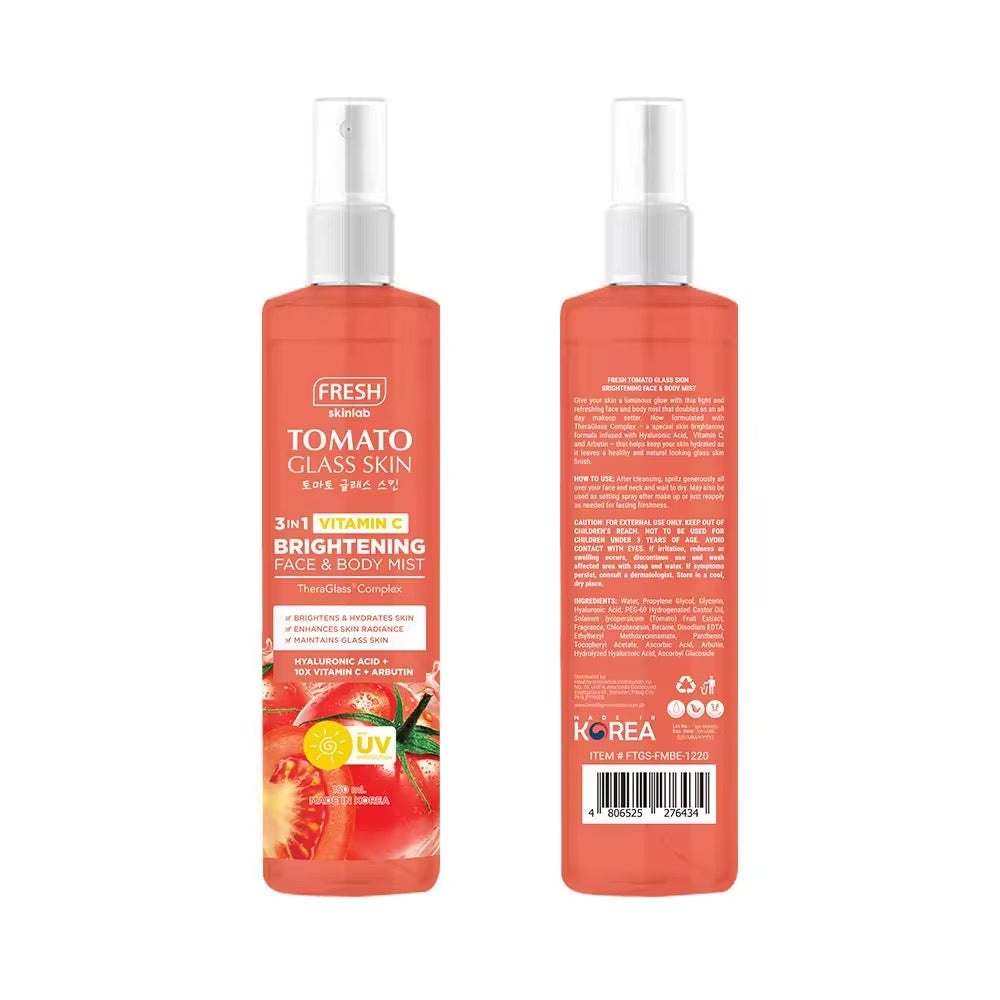 Fresh Skinlab Tomato Glass Skin 3in1 Brightening Face and Body Mist 150ml