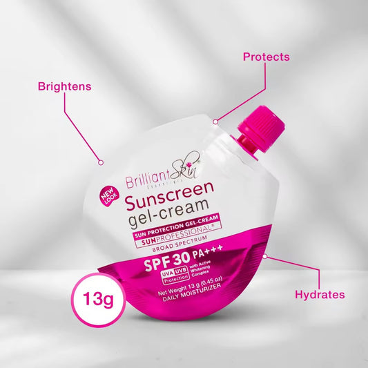 Brilliant Sunscreen Gel Cream SPF30 mini sachet