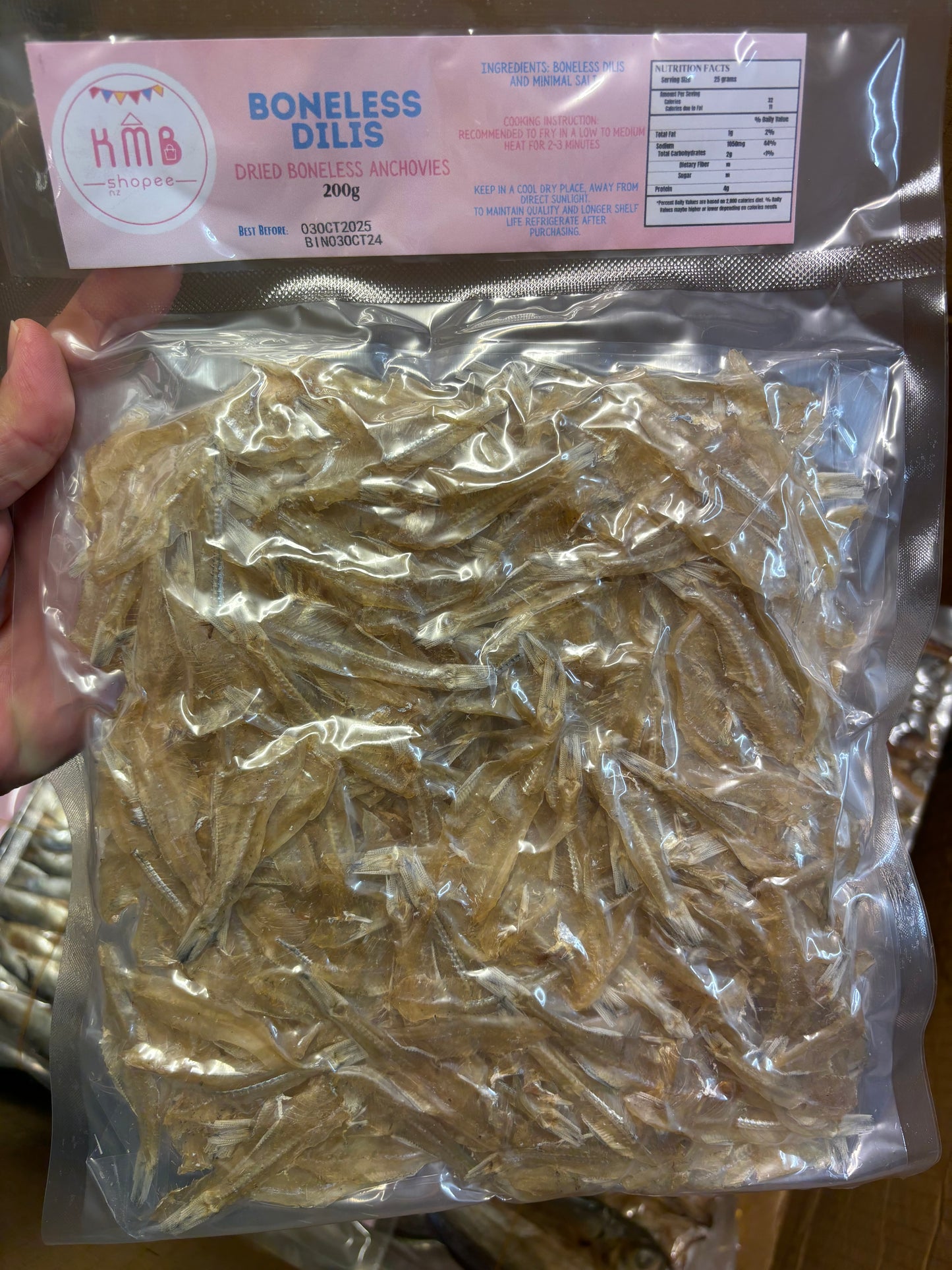 Boneless Dilis ( Dried Boneless Anchovies) 200g