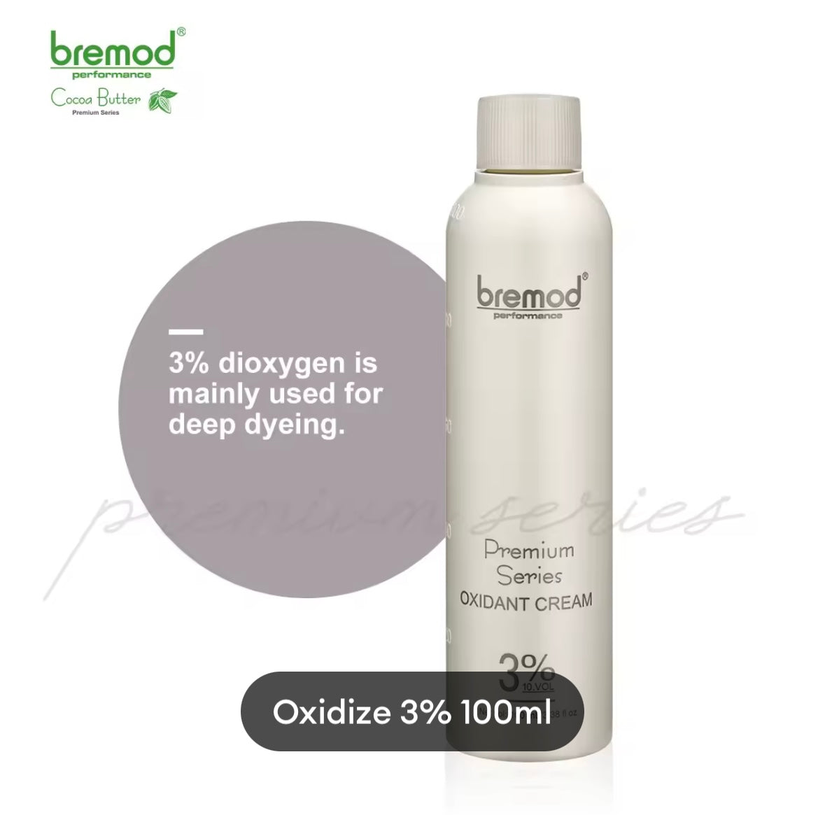 Bremod Premium Hair Color Dust Bundle 0.00 with Oxidising Cream