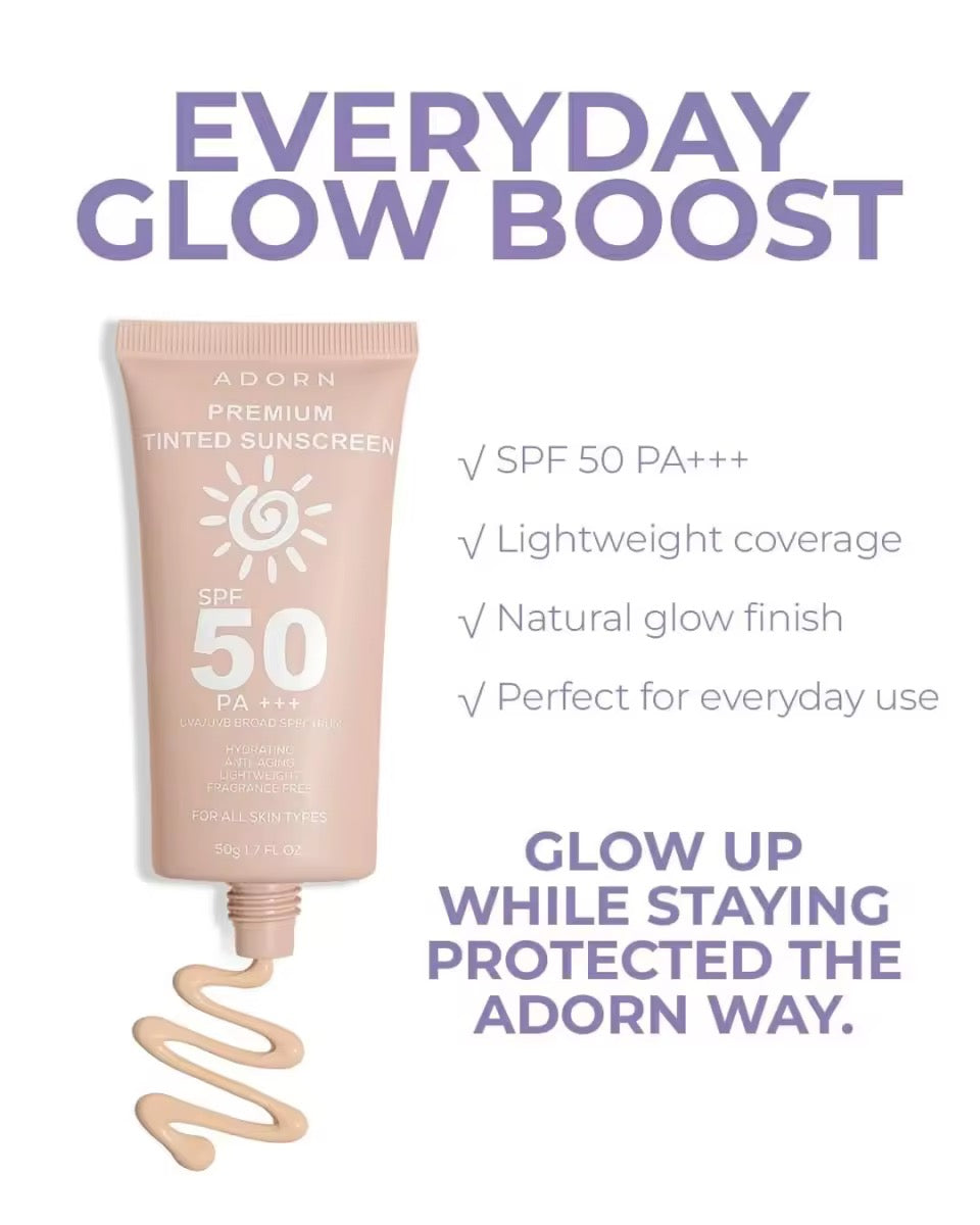 Adorn Premium Tinted Sunscreen with SPF 50 PA+++