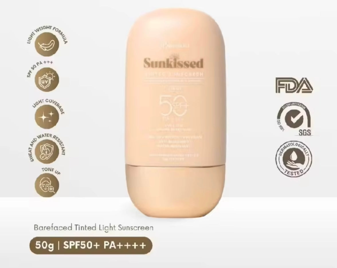 Barefaced Sunkissed Light Tinted Sunscreen SPF50++++ 50g