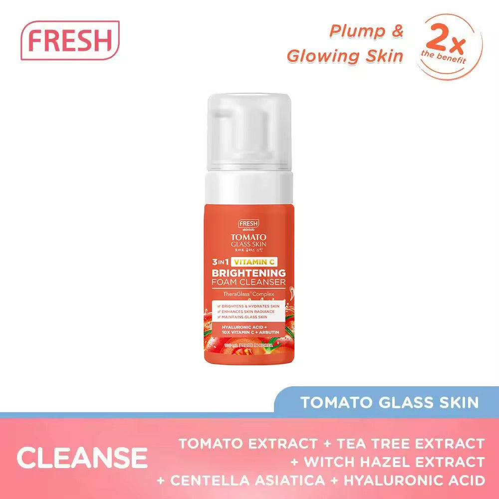Fresh Skinlab Tomato Glass Skin Brightening Foam Cleanser 100ml
