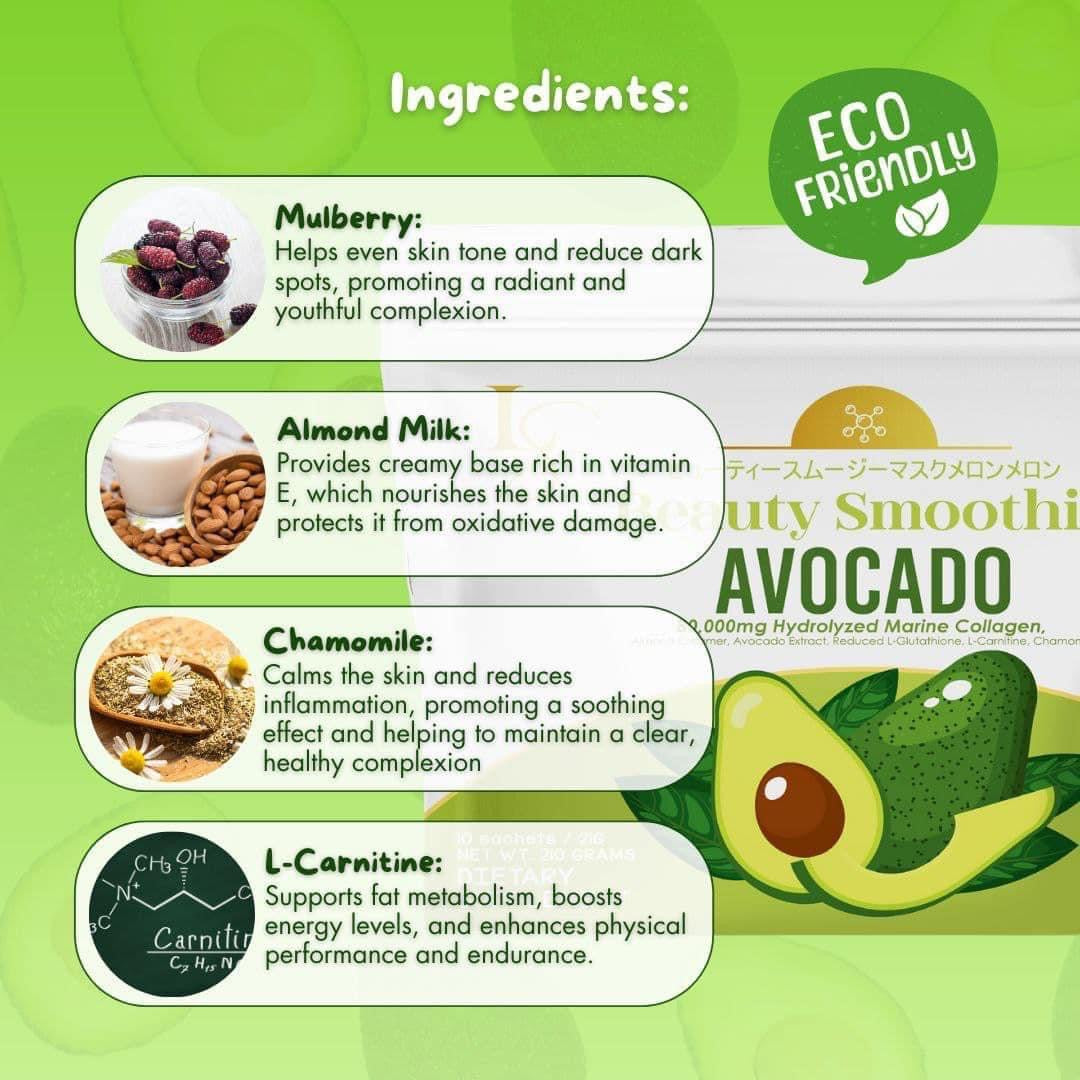 Luxe Slim Beauty Smoothie Avocado (10 sachets)