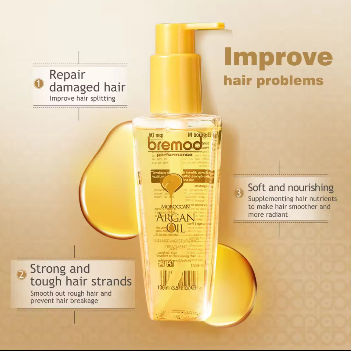 Bremod BR-H031 Morrocan Argan Oil Serum 100ml