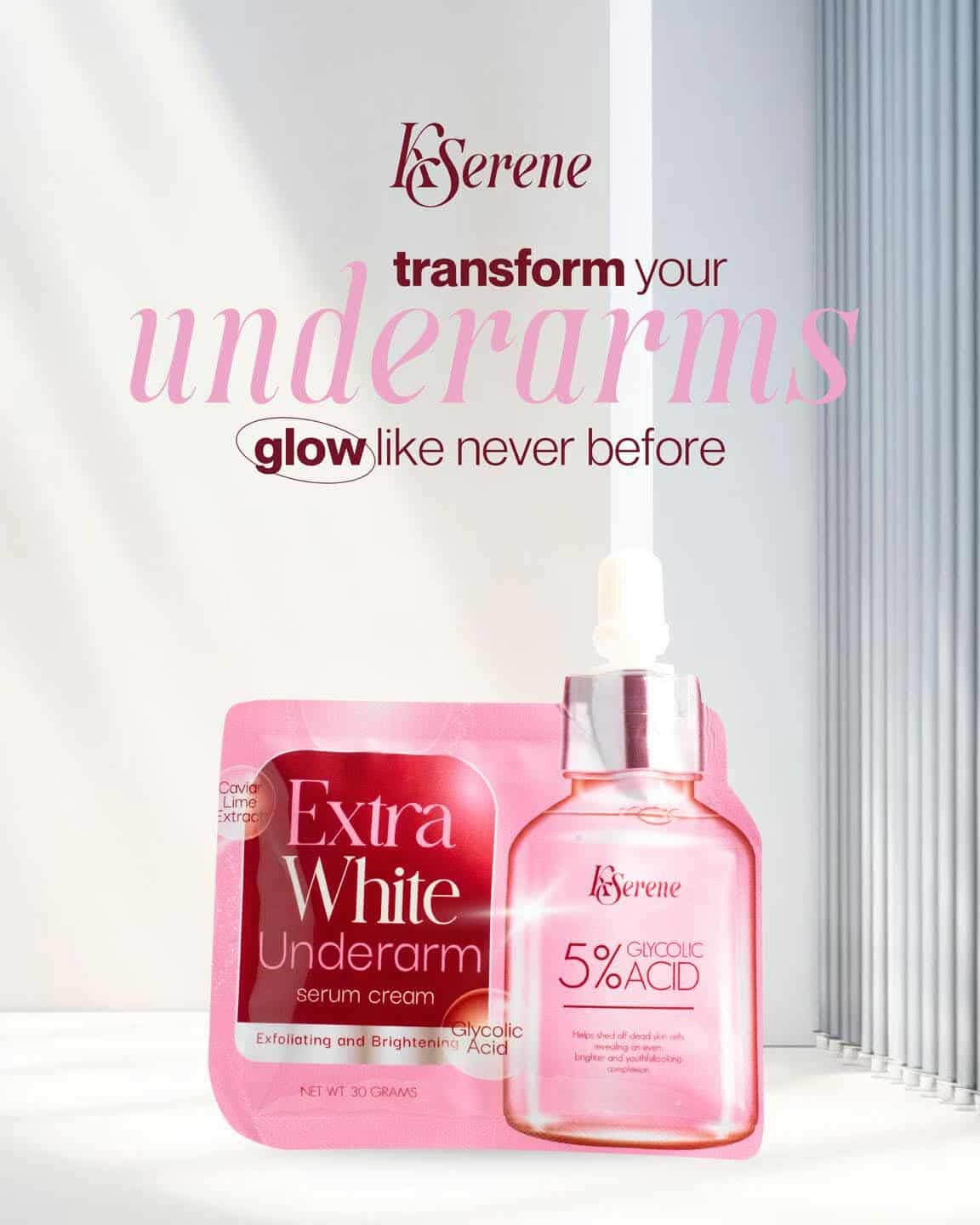 K Serene Extra White Underarm Serum Cream 30g