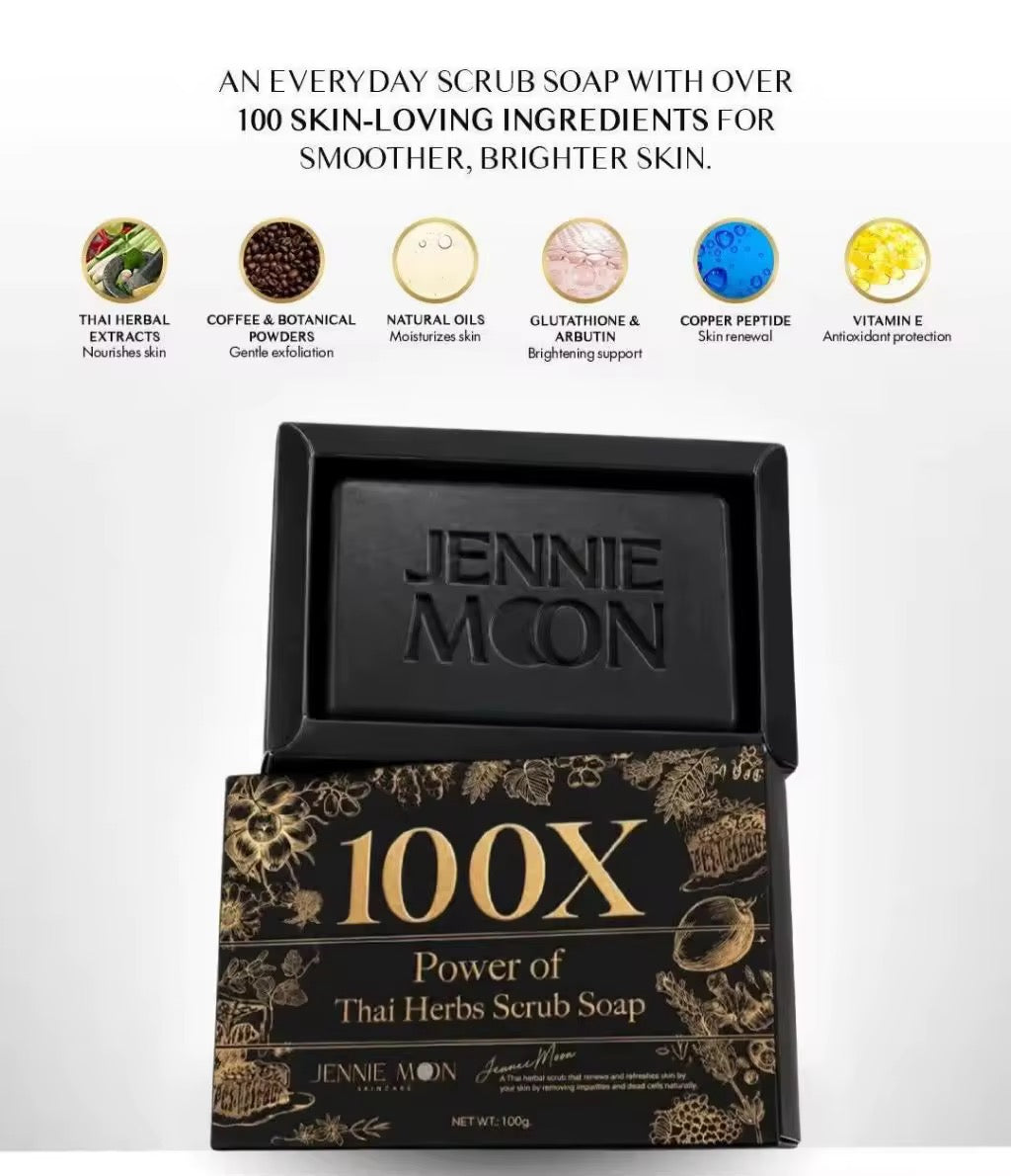 JENNIE MOON 100X Power of Thai Herbs Scrub Soap