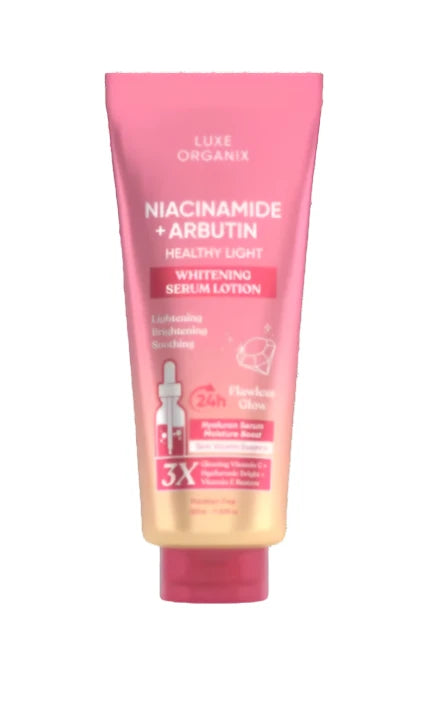 LUXE ORGANIX Niacinamide + Alpha Arbutin Whitening Serum Lotion