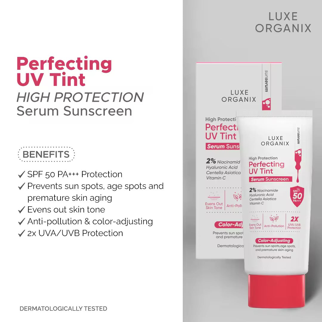 Luxe Organix Perfecting UV Tint Serum Sunscreen