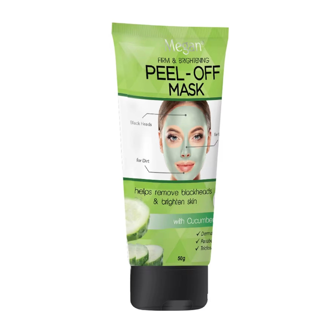 MEGAN Firm and Brightening Peel Off Mask with Cucumber Extract 50g