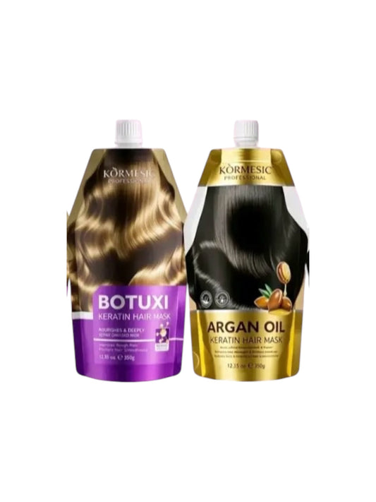 Kormesic Botox and Argan Oil Keratin Hair Mask Bundle