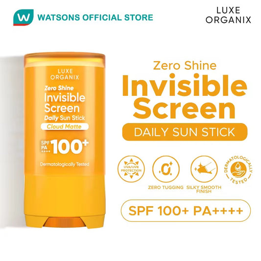 Luxe Oganix Zero Shine Invisible Screen Daily Sun Stick SPF 100 17g