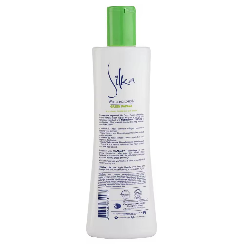 Silka Green Papaya Lotion SPF10
