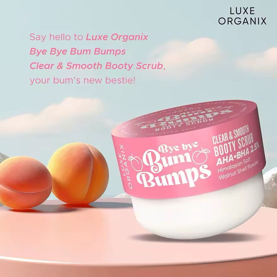 Luxe Organix Bye Bye Bumps Clear and Smooth Booty Scrub 230g