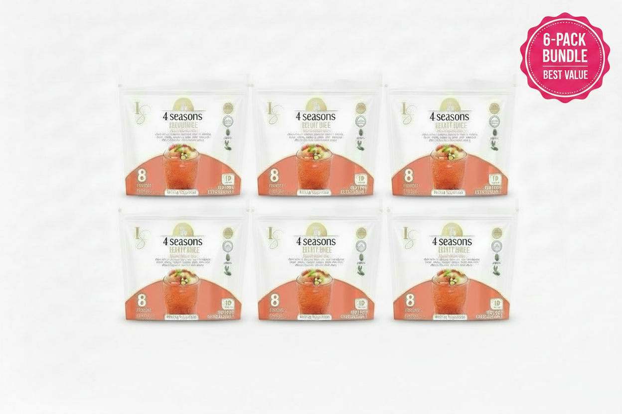 4 Seasons Beauty Juice 6-Pack Badge Top Right
