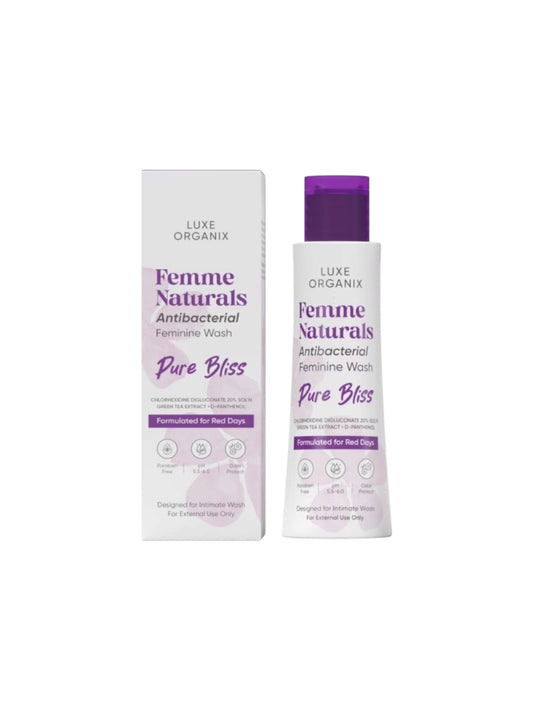 Luxe Organix Femme Naturals Antibacterial Feminine Wash(Pure Bliss)120mL