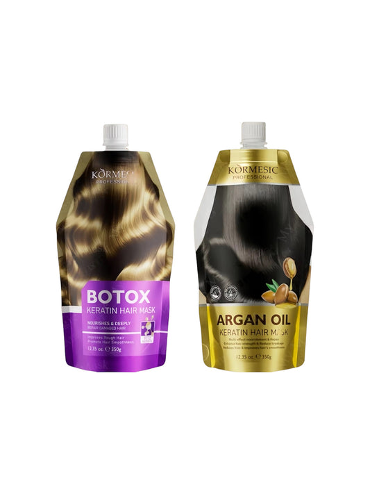 Kormesic Botox and Argan Oil Keratin Hair Mask Bundle