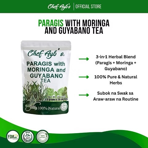 Chef Ayb's Paragis with Moringa and Guyabano Tea - 20 Tea Bags
