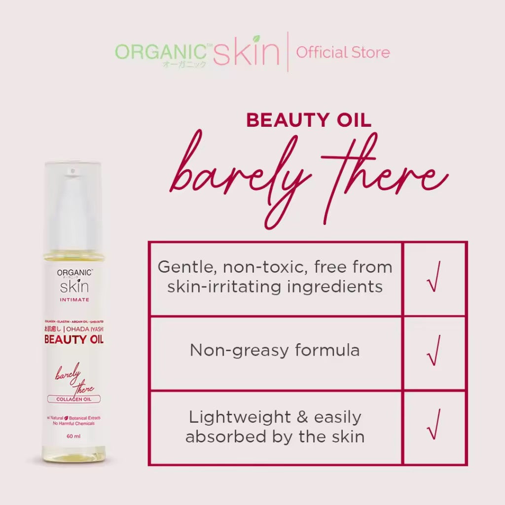 Organic Skin Japan Intimate Beauty Oil for Stretch Marks & Skin Nourishment Treatment 60ml