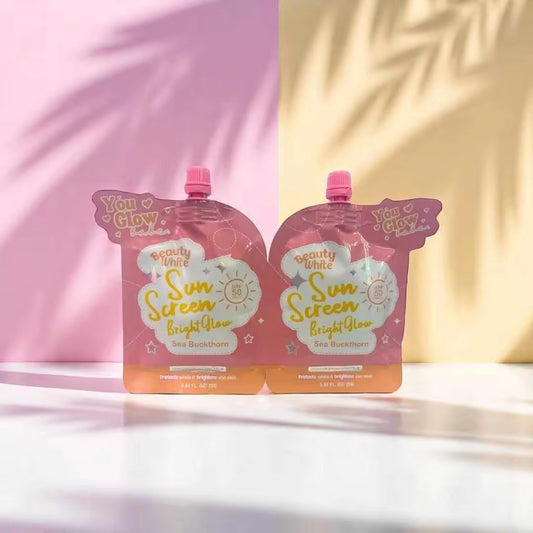 You Glow Babe Beauty White Sunscreen Bright Glow SPF50++++ (Twin pack)