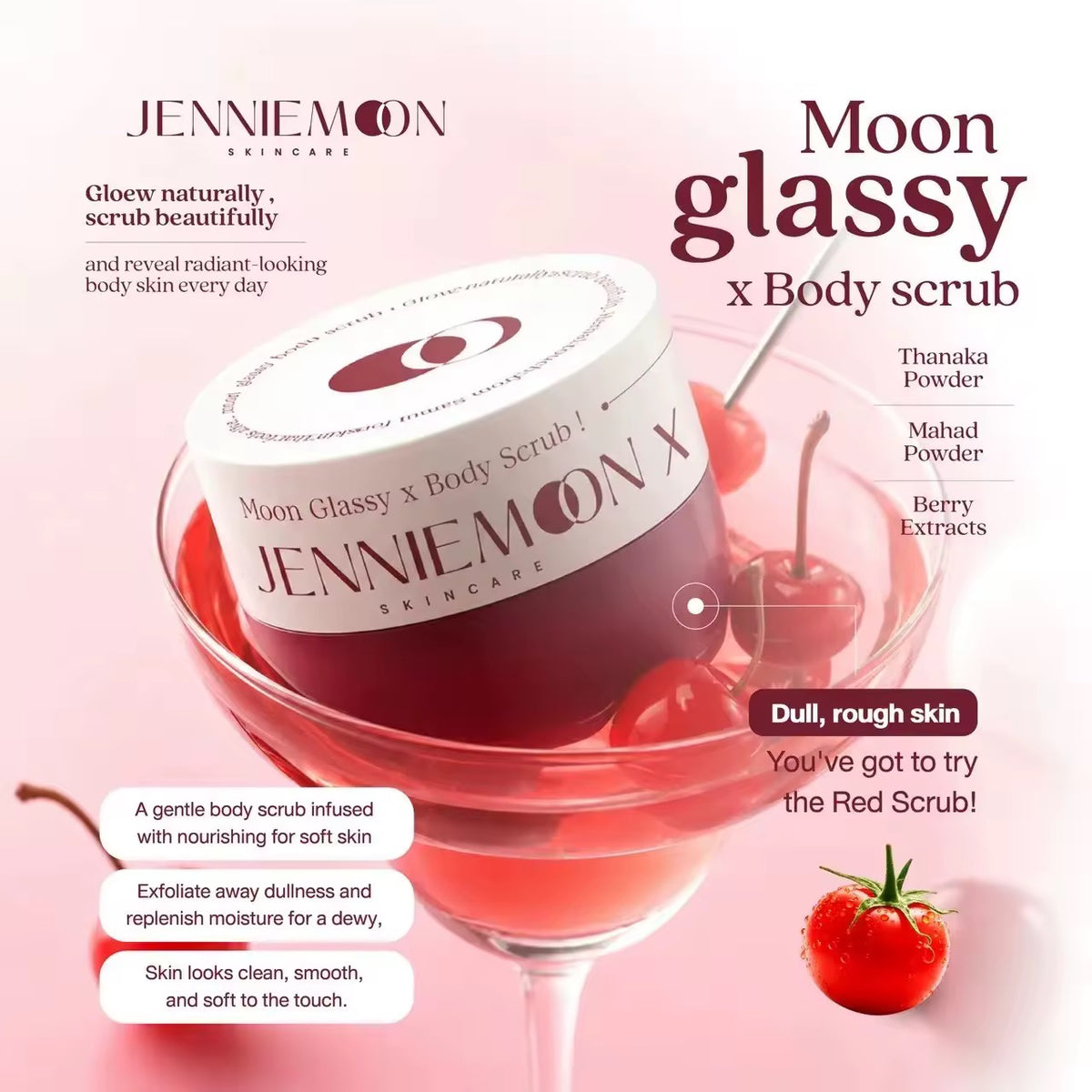 Jennie Moon Glassy x Body Scrub