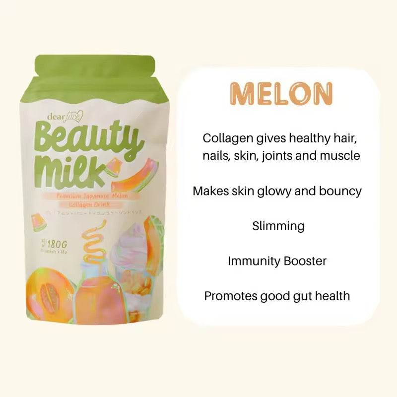 Dear Face Beauty Milk - Melon Collagen Drink