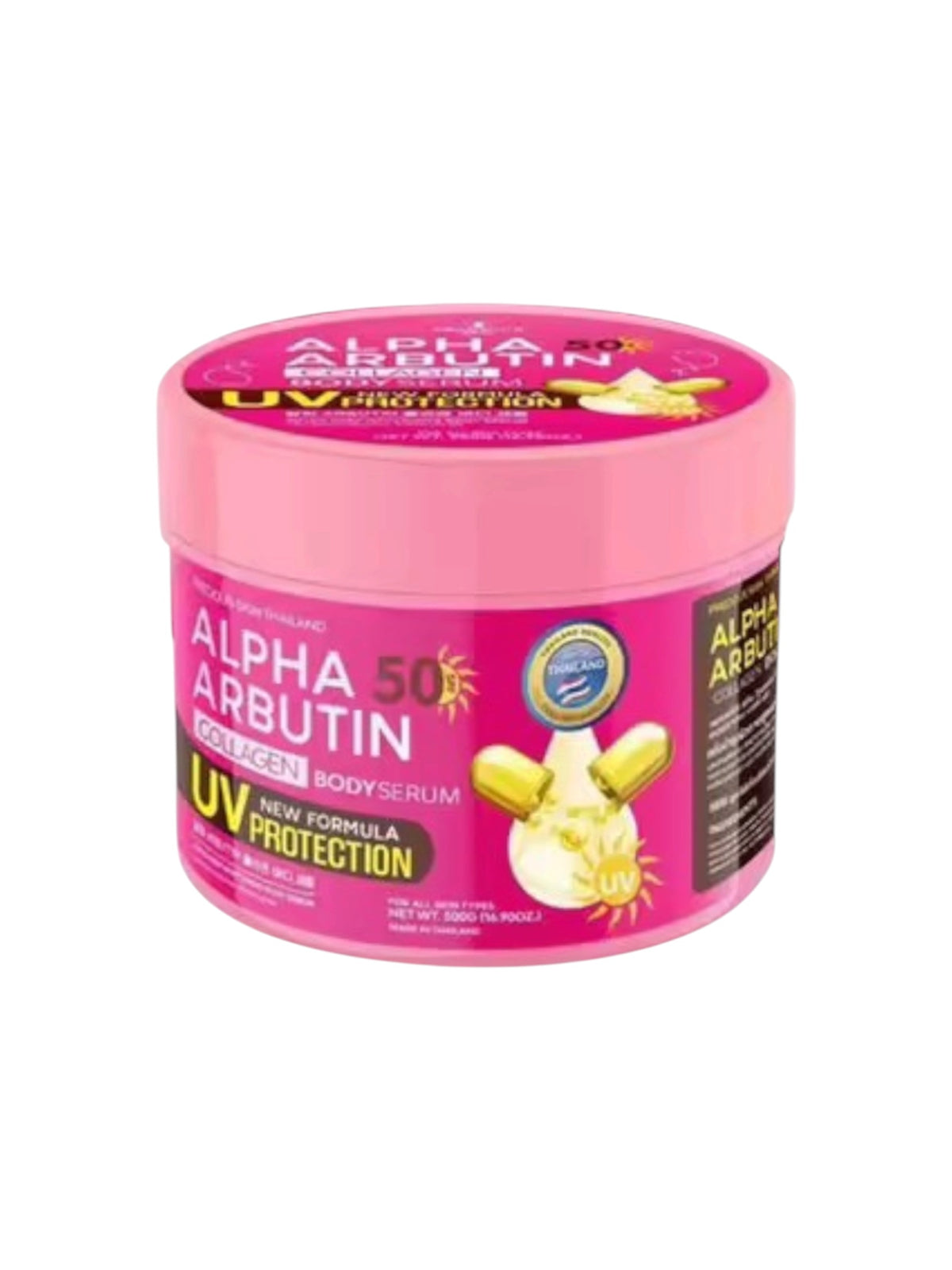 Precious Skin Thailand Alpha Arbutin Collagen UV Protection Body Serum SPF50 500ml