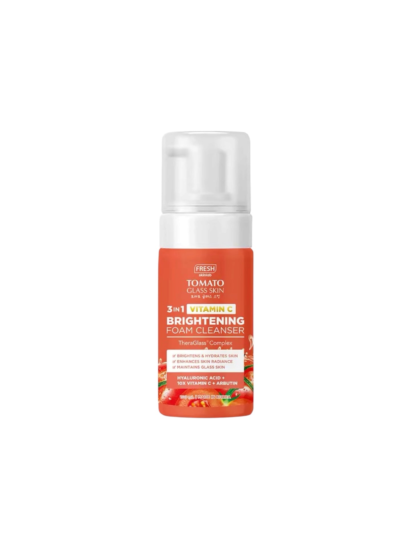 Fresh Skinlab Tomato Glass Skin Brightening Foam Cleanser 100ml