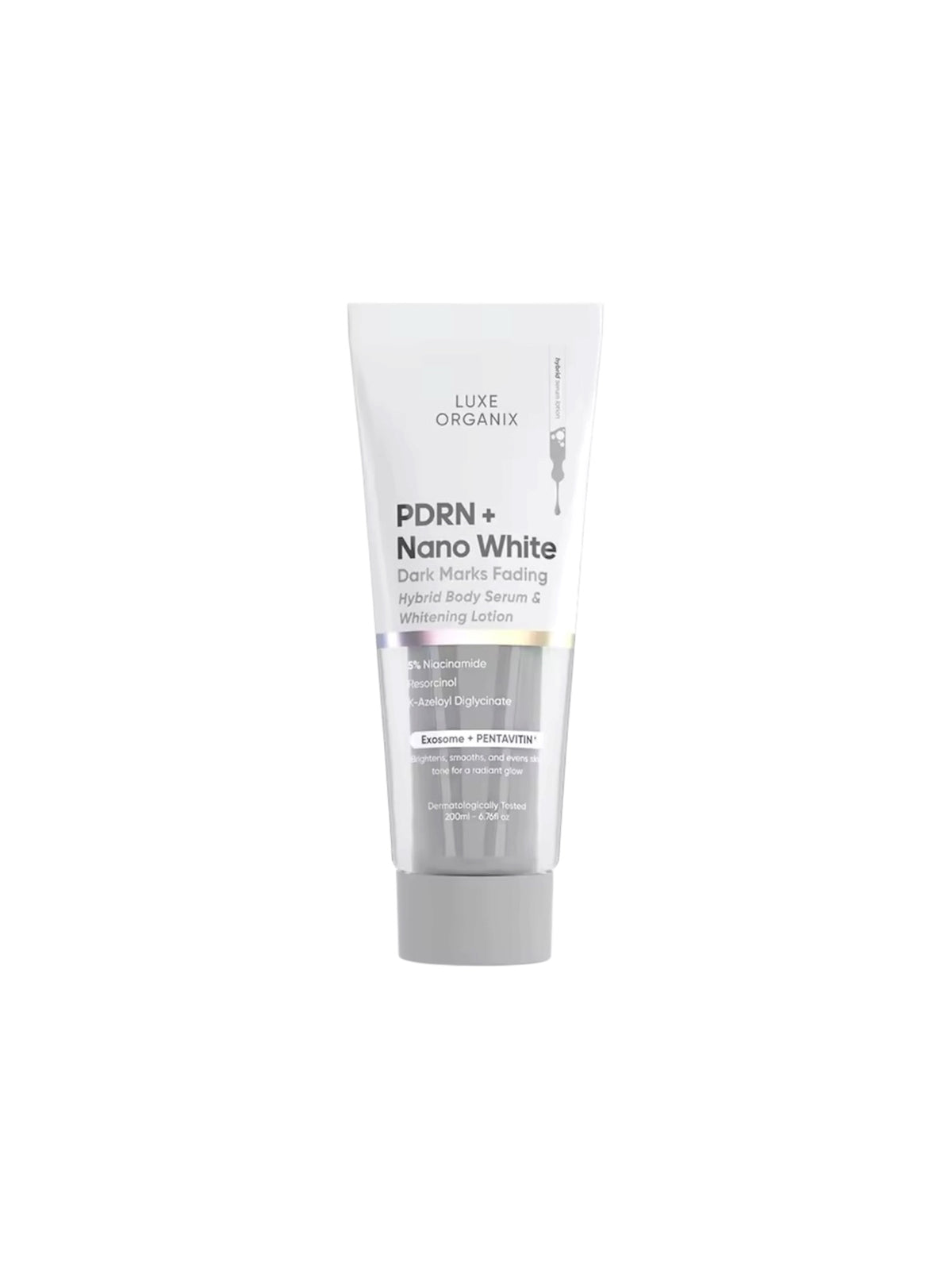 Luxe Organix PDRN + Nano White Dark Marks Fading Hybrid Body Serum & Whitening Lotion 200ml