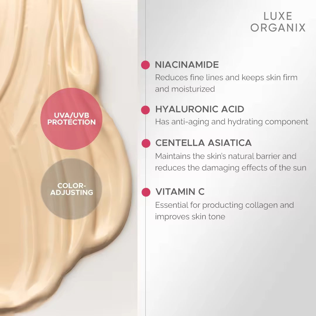 Luxe Organix Perfecting UV Tint Serum Sunscreen