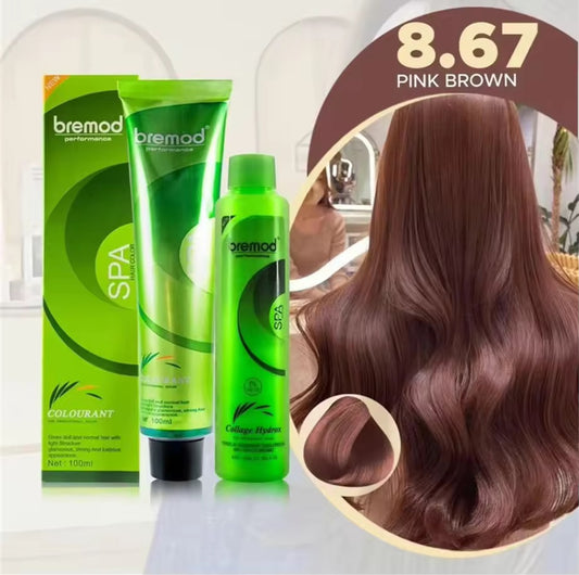 Bremod Premium Pink Brown Bundle 8.67 with Oxidizing cream