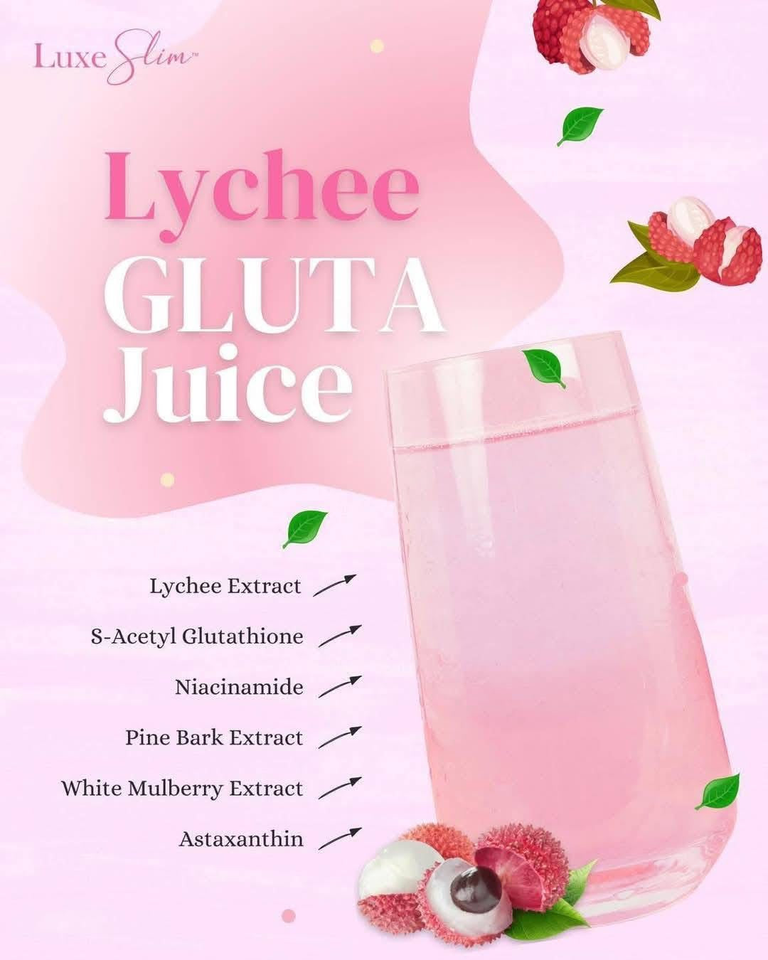 Luxe Slim Lychee Gluta Juice (8 sanchets)
