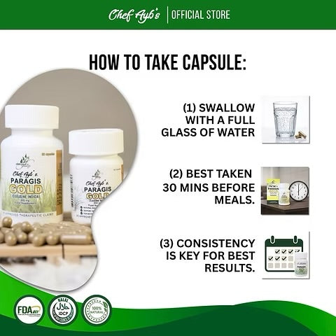 Chef Ayb's Paragis Gold Capsules - 60 Capsules