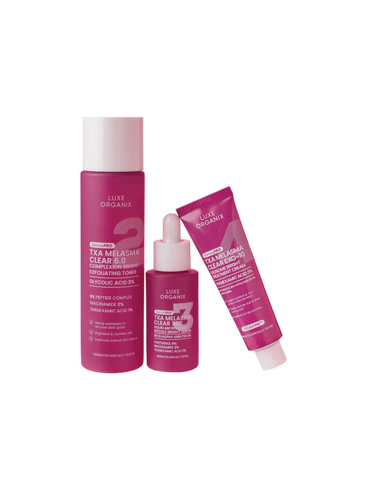 Luxe Organix DermaPRO TXA Melasma Clear Brigthening Bundle